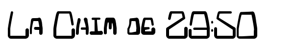 La Chim de 23:50 font preview